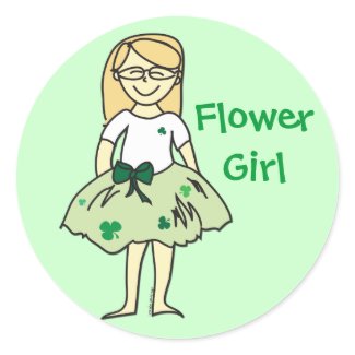 Irish Wedding Flower Girl Gifts sticker