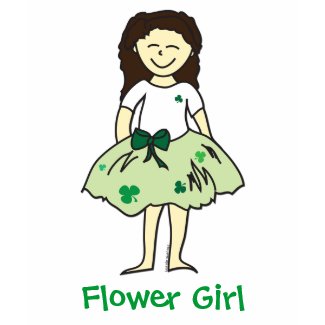 Irish Wedding Flower Girl t-shirt from lesruba designs