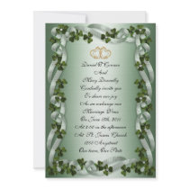 Irish wedding Invitation elegant