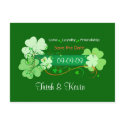 Irish Wedding Save the Date Postcard by SquirrelHugger Irish Wedding Save the Date Postcard