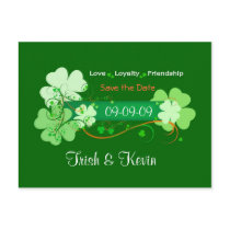 Irish Wedding Save the Date Postcard