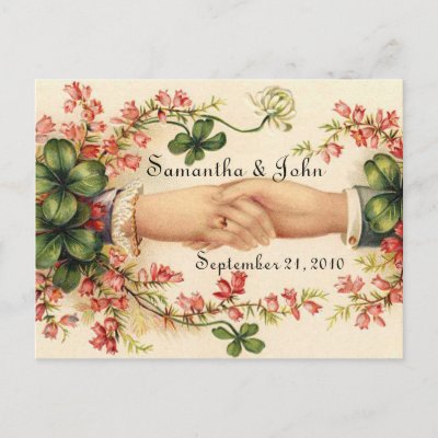 Irish Wedding Save the Date Post Card