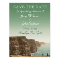 Irish Wedding Theme Cliffs of Moher Save the Date Post Cards at  Zazzle