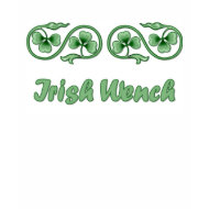 Irish Wench and Shamrocks shirt