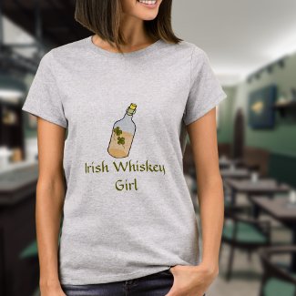 Irish Whiskey Girl St Patrick's Day T-Shirt shirt
