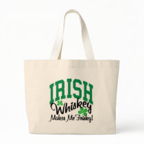 Irish Whiskey Makes Me Frisky Canvas Bags