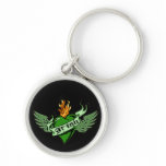 Irish Winged Heart Keychain