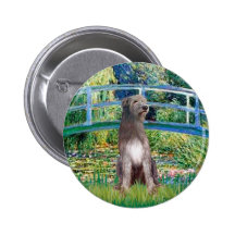 Irish Wolfhound 1 - Bridge Pinback Button