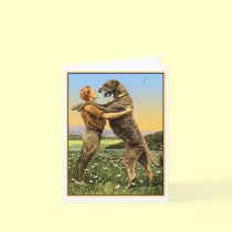 "Irish Wolfhound Greeting" cards