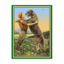 "Irish Wolfhound Greeting" Postcard