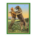 "Irish Wolfhound Greeting" postcards by VintagePets "Irish Wolfhound Greeting" postcards