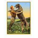 "Irish Wolfhound Greeting" t-shirts