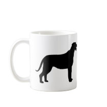 Irish Wolfhound (in black) mugs