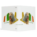 Irish Wolfhound Irish Flag and Harp binders