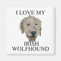 Irish Wolfhound Love! Magnets