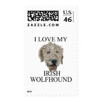 Irish Wolfhound Love! postage