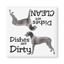 Irish Wolfhound Lovers Dishwasher Magnet by malibuitalian Irish Wolfhound Lovers Dishwasher Magnet