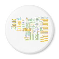 Irish Wolfhound Refrigerator Magnet