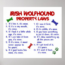 IRISH WOLFHOUND PL2 POSTERS