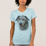Irish Wolfhound Portrait T-shirts