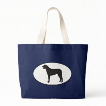 Irish Wolfhound Silhouette bags