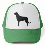 Irish Wolfhound Silhouette Mesh Hats