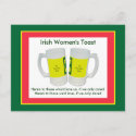 Irish Women's Toast The MUSEUM Zazzle postcards