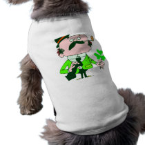 Irishmen Holding Shamrock pet clothing