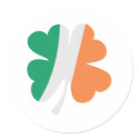 irland shamrock flag stickers by Tomaniac irland shamrock flag stickers