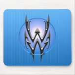 Iron Aquarius Symbol, blue Mouse Pad