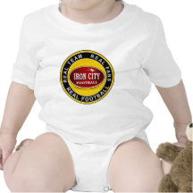IRON CITY; Real Team, Real Fans, REAL FOOTBALL Baby Bodysuit