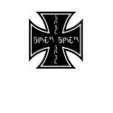 Iron cross biker babe t-shirts