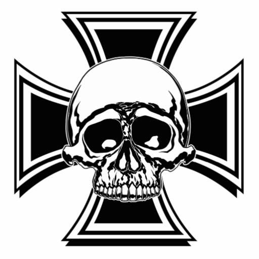 Iron Cross Military Emblem Skull Design by Beatty Cut Out Zazzle