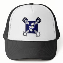 Iron Cross Pistons Skull Mesh Hats