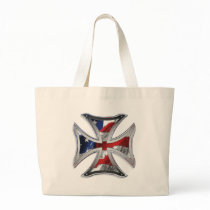 Iron Cross w/ American Flag Bag