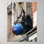 Iron dragon building ornament, Venice, Italy Posters