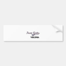Iron Gate Virginia City Classic Bumper Sticker