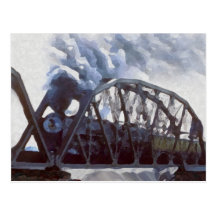 Iron Horses & Iron Bridges Post Card