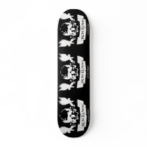 Iron Kladd Skull Logo Custom Skateboard (blk)