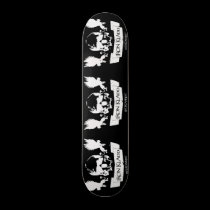 Iron Kladd Skull Logo Custom Skateboard (blk)
