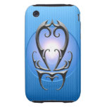 Iron Libra Symbol, blue Tough Iphone 3 Cover