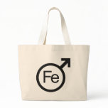 Iron Man Male gender symbol Fe design Canvas Bag