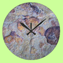 Iron Ore Stone Rock wall clocks