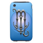 Iron Scorpio Symbol, blue Tough Iphone 3 Case