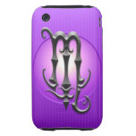 Iron Scorpio Symbol, purple Tough Iphone 3 Covers