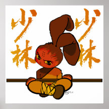 iron shaolin bunny fury posters