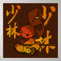 iron shaolin bunny fury posters