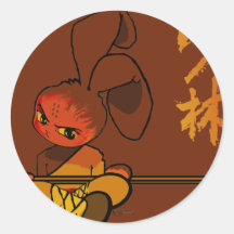 iron shaolin bunny kwan dao sticker