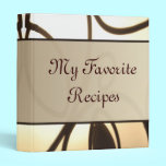 Iron Swirls Recipe Book binders