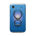Iron Taurus Symbol, blue Samsung Galaxy Covers